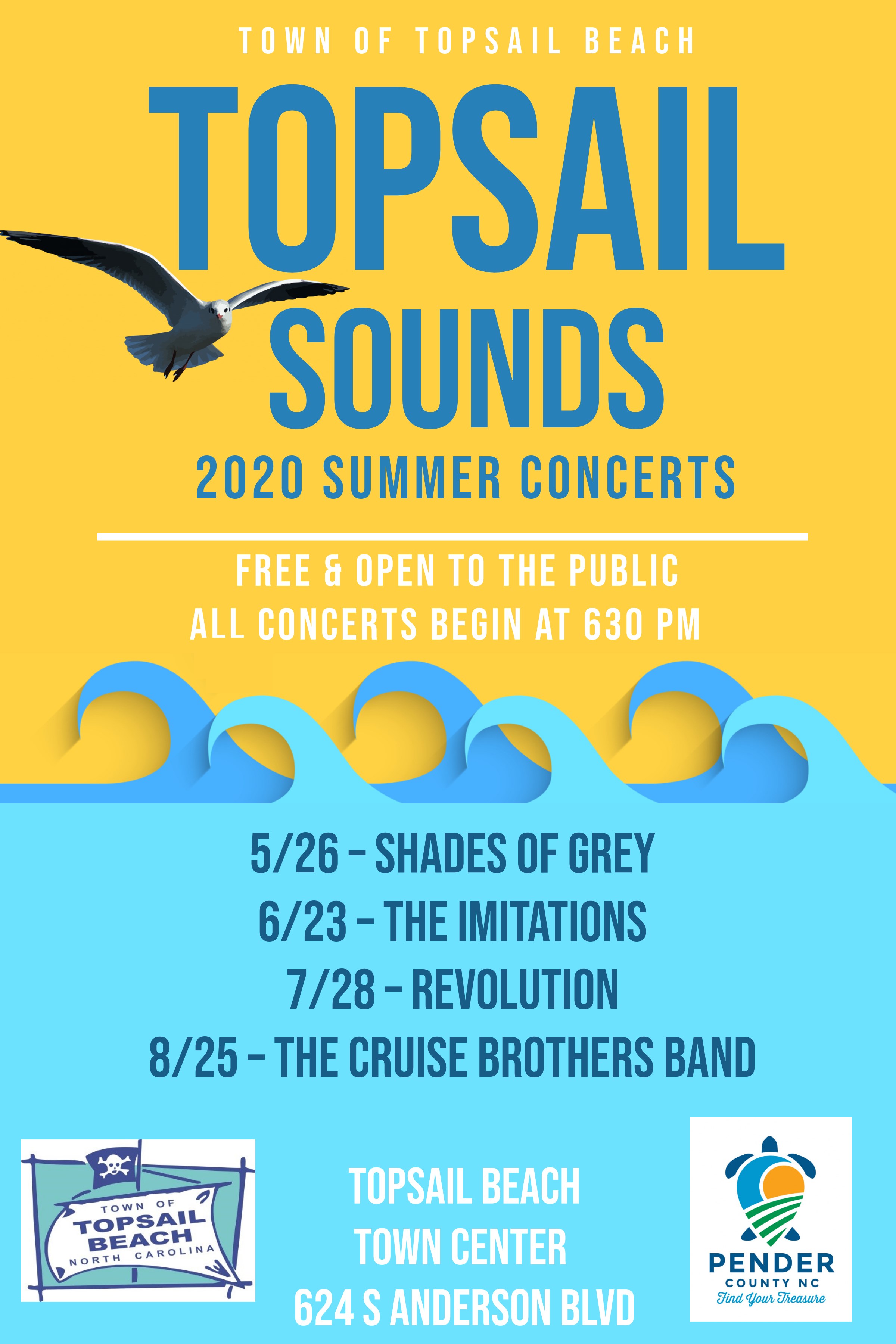 Topsail Sounds 2020 Summer Concert Series